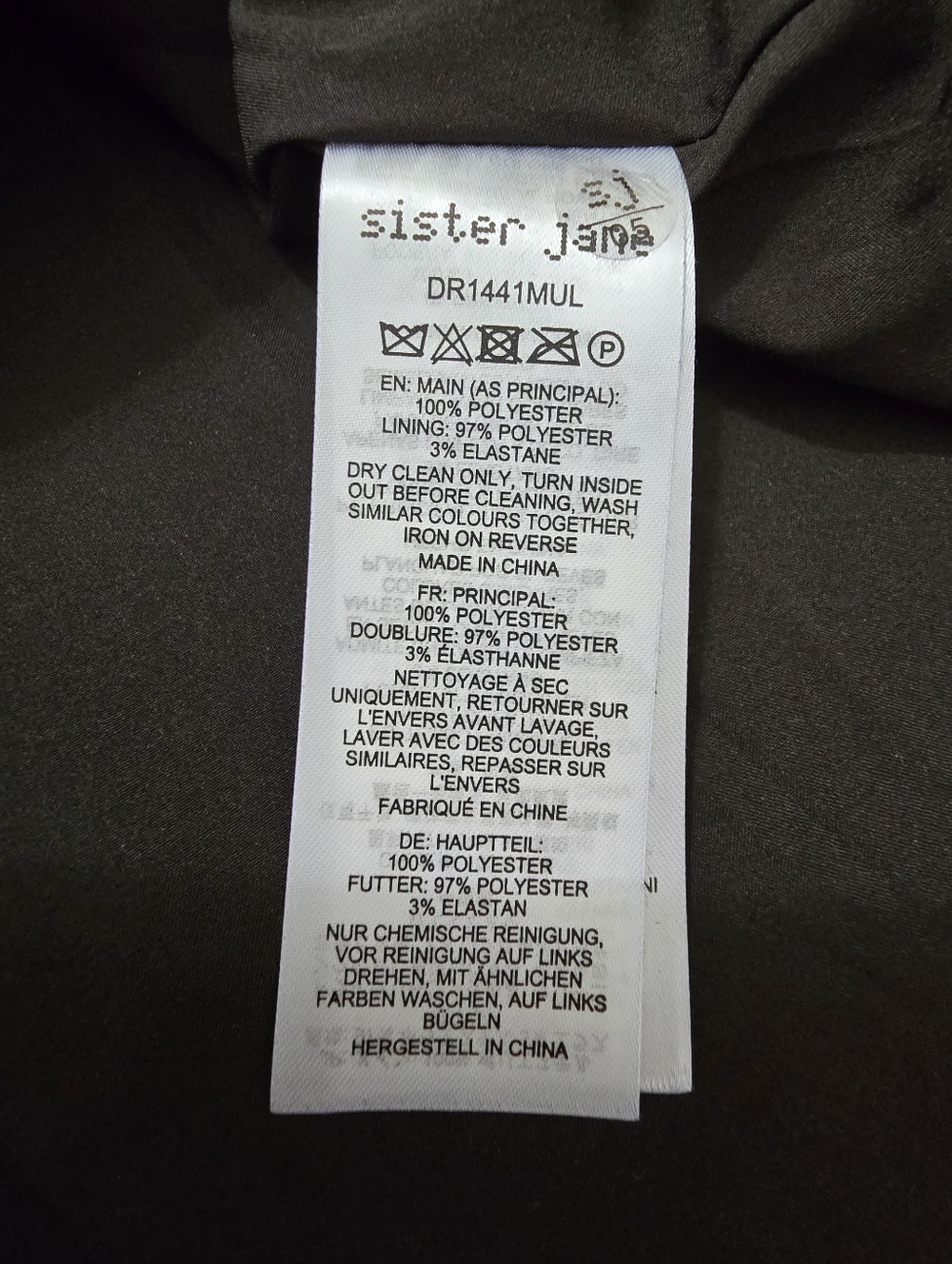 Sister Jane Bluebells Floral Tapestry Tie Back Mini Dress Women's XS New NWT - Picture 11 of 13
